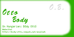 otto body business card